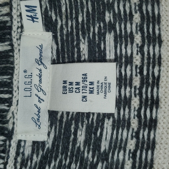 Label of Graded Goods Knit Longline Open Front Sweater Vest Medium Hippie - Picture 2 of 8